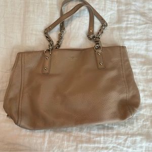 Kate Spade handbag. Putty color.